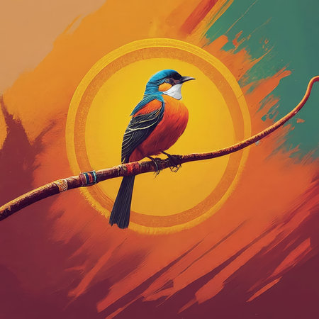 vector art illustration of a birdの素材