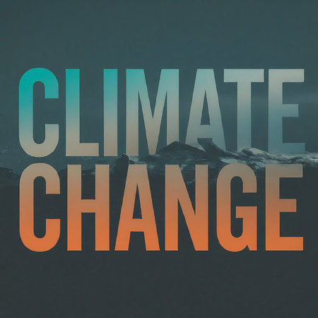 abstract background of a climate change and the wordの素材