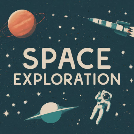 space exploration and exploration conceptの素材