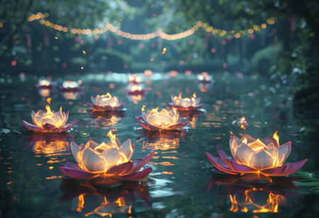 beautiful lotus in the pondの素材