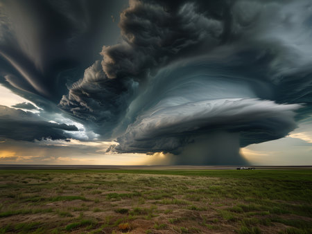 prairie storm clouds canada prairie canadaの素材