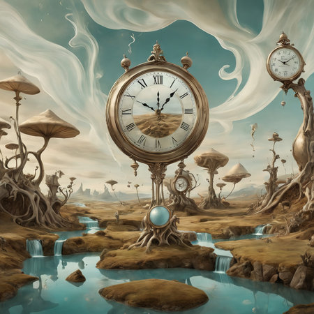 3d illustration of the fantasy landscapeの素材