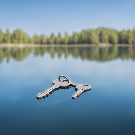 keys on the lake.keys lake.の素材