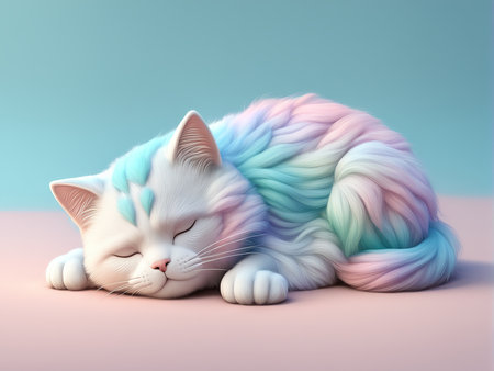 cute cat in the roomの素材