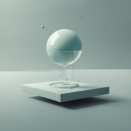 abstract 3d white geometric shape with sphere and empty podium. minimal design for display, product showcase, cosmetic or studio studio.abstract studio.の素材