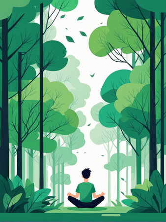 yoga pose. vector. illustration.yoga illustration.の素材