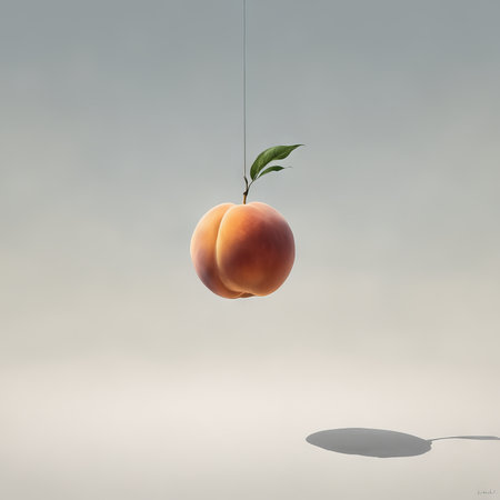 realistic 3d of peach fruitの素材