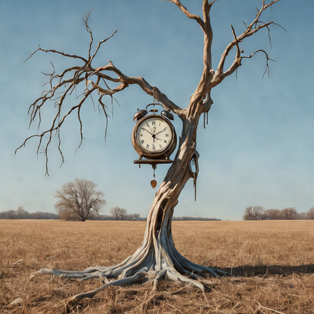 a vertical closeup shot of tree with dry grass on wooden backgroundの素材