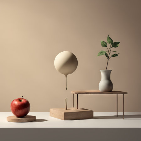 minimal abstract geometric scene. 3dの素材