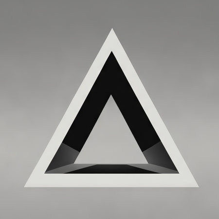 triangle shape of a triangular on black background. 3dの素材