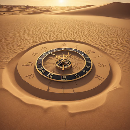 desert sand clock inの素材