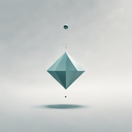 3d abstract background with flying spheres.の素材