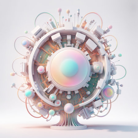 abstract technology science backgroundの素材