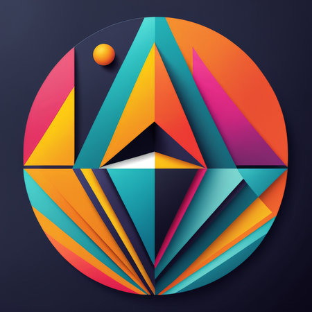 abstract geometric background. vector illustrationの素材