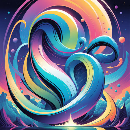 abstract colorful rainbow background.の素材