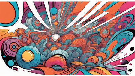 abstract colorful geometric artwork, texture background texture, modern conceptual artの素材