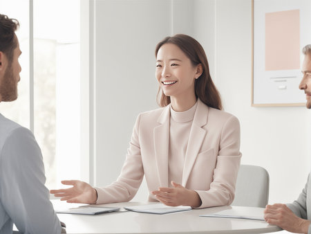 business people working in officeの素材