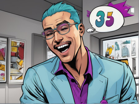 3d illustration of a man in suit and tieの素材