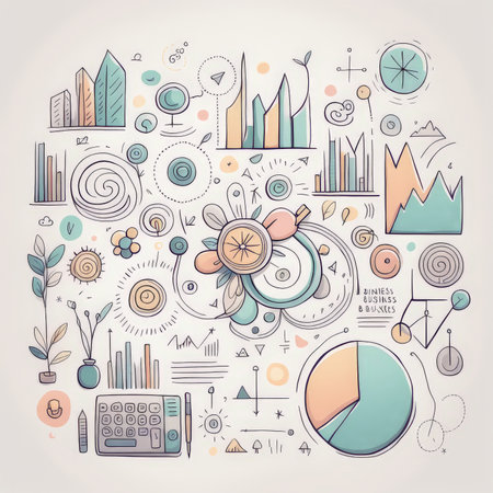 business sketch. hand drawn vectorの素材