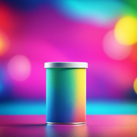 abstract 3d rendering of colorful plastic backgroundの素材
