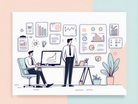 business people work in the officeの素材