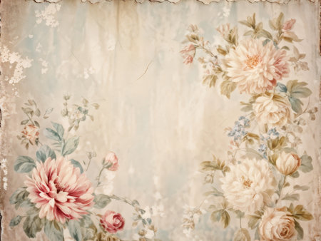 beautiful vintage background, floral ornament.beautiful ornament.の素材