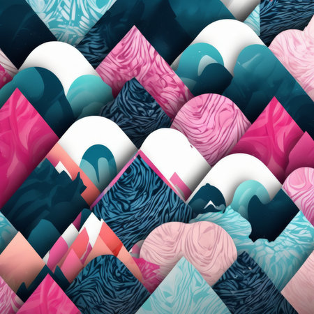 abstract background with colorful patternの素材