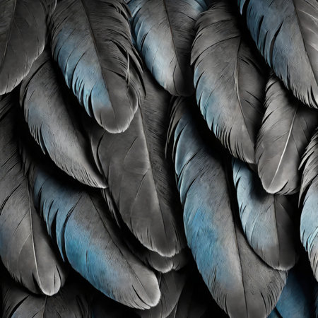 feathers of a bird as a background. close-upの素材