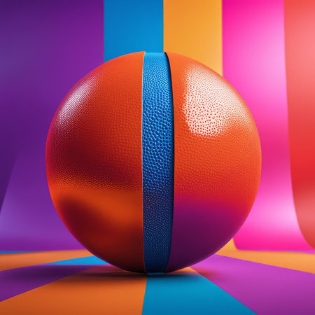 3d render of basketball ballの素材
