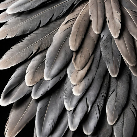 beautiful bird wing in the forestの素材