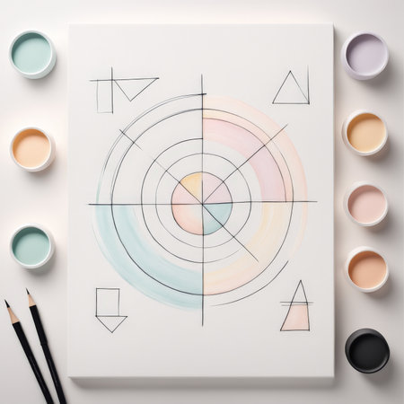 creative abstract geometric posterの素材