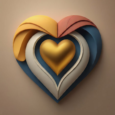 3d render of valentine s day background. rendering.の素材