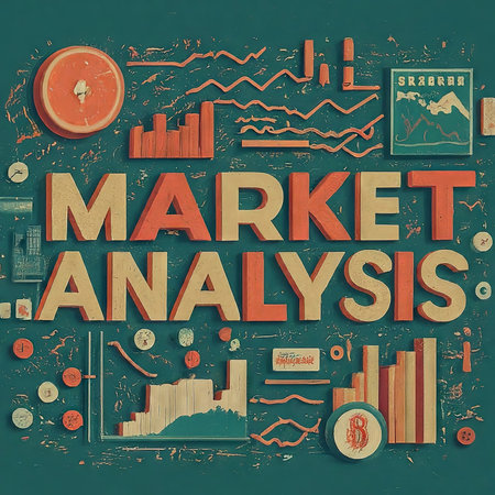 market analysis and concept. business financial marketing.の素材