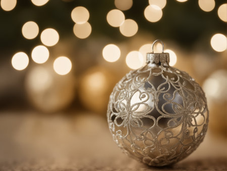 christmas decoration on wooden backgroundの素材