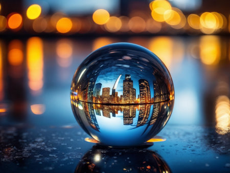 abstract background with colorful light lightsの素材