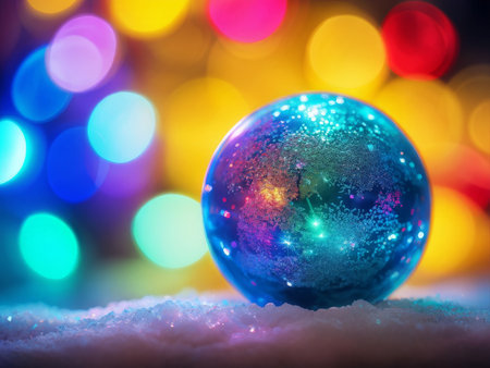 abstract background of christmas ballの素材