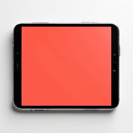 modern smartphone mockup on white background.の素材