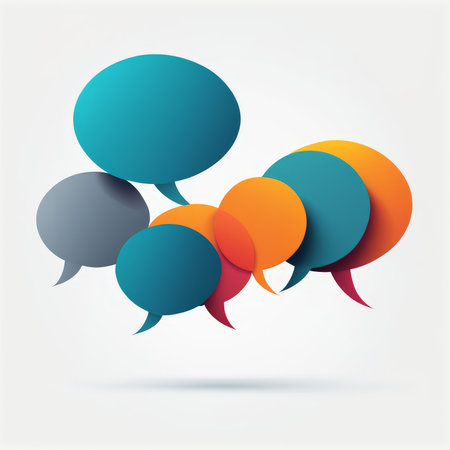 speech bubbles vector background illustrationの素材