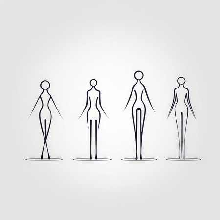 set of human figures.の素材