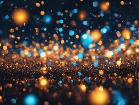 abstract holiday bokeh backgroundの素材