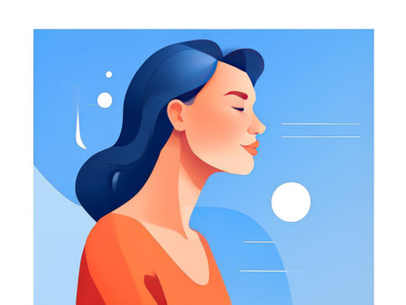 woman in blue dress.woman dress.の素材