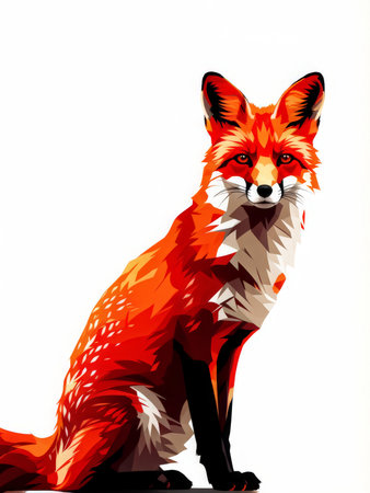 fox in the forest. fox. red.fox red.の素材