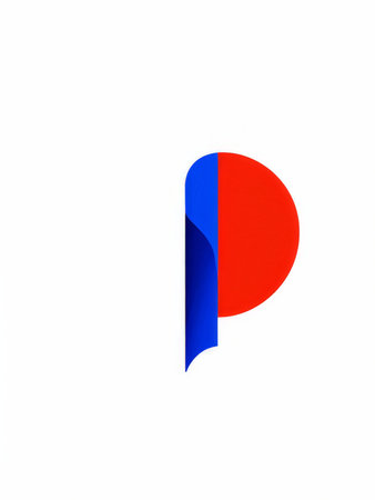 p logo icon vector illustration design templateの素材