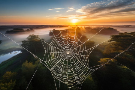 beautiful sunset in the mountainsの素材