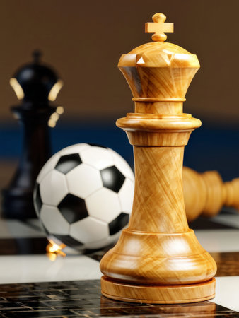 chess figures and board. competition business concept.の素材