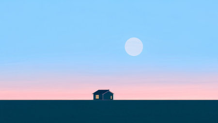 abstract silhouette of the city with a windowの素材