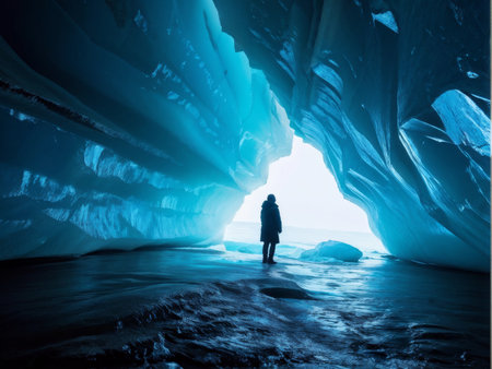 ice cave, iceland, europeの素材