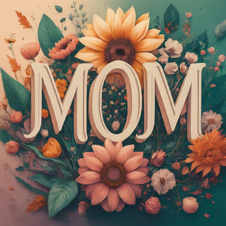 vector illustration of a background for mother with day.の素材