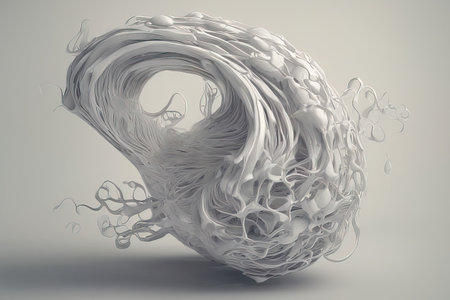 3d rendering of a white liquid shape with a black background 3d rendering of a white liquid shape with a black background 3d render of white splashの素材