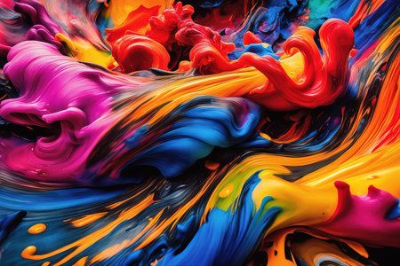 abstract acrylic painting, colorful paint background abstract acrylic painting, colorful paint backgroundの素材